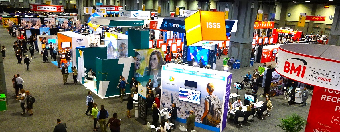 展示会場風景(NAFSA2019ワシントンDC大会より)